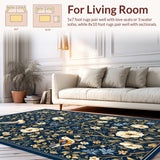 Lush Garden Inspired Motif(Blue)