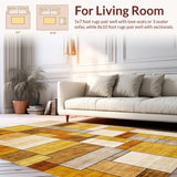 Dynamic Uneven Geometric with Asymmetrical Blocks and Jagged Edges(Beige)