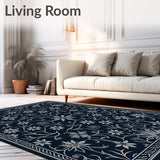 Sophisticated Interwoven Blossom Artistic Decorative Stylish(Black)