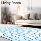 Honeycomb Hexagonal Grid with Modern Minimalist Styling (Blue) - ODIKA