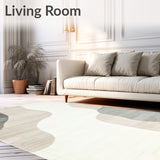 Canyon Whisper Area Subtle Ombre Beige Gray Abstract(Beige)