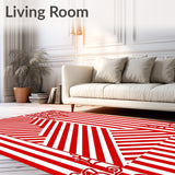 Stripe Holiday with Festive Ribbon Inspired Bands(Red)