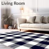 Country Gingham Entryway Welcome(Black)