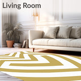 Abstract Minimalist Herringbone Scandinavian Contemporary (Gold)