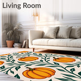 Harvest Festival Pumpkin Vine Distressed Anti Slip Design(Orange)