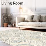 Waterproof Paisley Scroll Design (Beige)