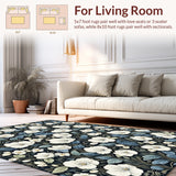 Sophisticated Monochrome Floral Touch(White)