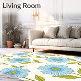 Cottage Chic Wildflower Spray with Delicate Vine Tracery(Blue)