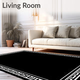 Onyx Velvety Dense Comfort Stylish Flooring(Black)