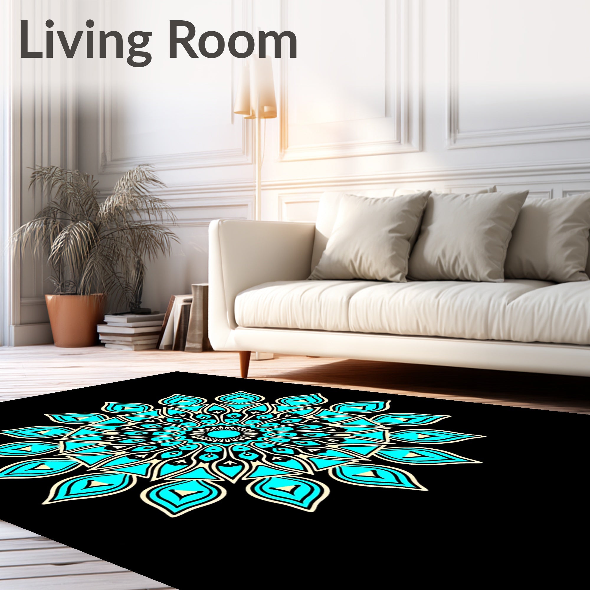 Artisan Blossom with Stylized Petal Detailing (Turquoise) - ODIKA