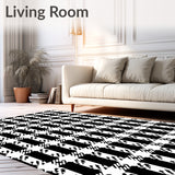 Rustic Farmhouse Buffalo Checkered Lattice Heritage (Black) - ODIKA