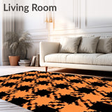 Checkered Plaid Farmhouse Welcome with Autumn Harvest Design(Black)