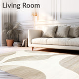 Modern Geo Wave Neutral Abstract Design(Beige)