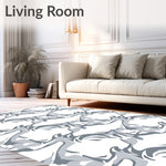 Archway Maze with Sculpted Abstract Waves and Minimalist Curves (Gray) - ODIKA