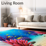 Oceanic Discovery Vibrant Aquarium Life Decorative Hallway Treasure(Blue)