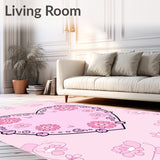 Charming Kawaii Shaped with Playful Floral Embellishments(Pink)