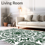 Boho Burst Design with Intricate Petal Arrangements (Green) - ODIKA