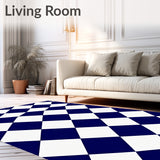 Gothic Monochrome Checkered Decorative Tapestry(White)