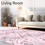 Marbled Stone Veining with Natural Mineral Inspired Formations (Pink)