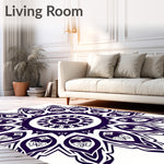 Tapestry with Sacred Geometry (Purple) - ODIKA