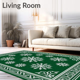 Festive Snowflake Holiday Pathway Decoration Winter Wonderland(Green)