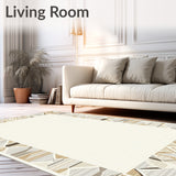 Contemporary Ivory Beige Area(Beige)