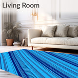 Modern Zigzag Striped Gradient Aesthetic Trendy(Blue)