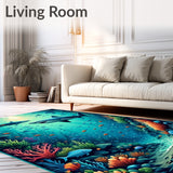 Nautical Design with Intricate Ocean Life(Blue)