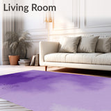 Elegant Swirl Gradient Watercolor Abstract Contemporary Accent(Purple)