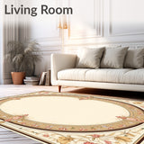 Vintage Inspired Half Round With Classic Wine Glass Emblem and Ornate Frame(Beige)