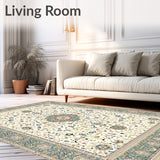 Beige Medallion Area Circular Ivory Patterned(Beige)
