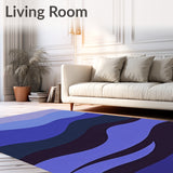 Abstract Misty Horizon with Blended Artful Waves(Blue)