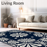 Retro Bloom Constellation Motif With Inspiration (Blue)