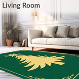 Festive Evergreen Holiday Centerpiece Decorative Flooring(Green)