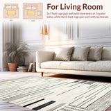 Abstract Geometric Ivory(Black)