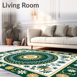 Festive Winter Botanicals Interlocking Starburst Design(Green)