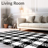 Buffalo Plaid Holiday Farmhouse Decorative Accent(Black)