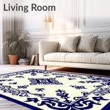 Damask Scroll Motif Pile Construction (Ivory)