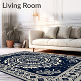 Abstract Boho Medallion (Navy)