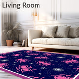 Celestial Beetle Constellation Map with Starry Night (Pink)