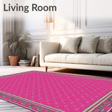 Starlit Lattice Tapestry Featuring Vintage Filigree Flourishes(Pink)