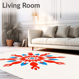 Abstract Starburst Interwoven Knot(Red)