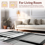 Edgy Modern Symmetrical Lines(Black)