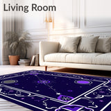 Whimsical Nightfall Astrology Chart Magical Fantasy Illustration(Purple)