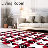 Highland Cabin Wilderness Cottage Textile(Red)