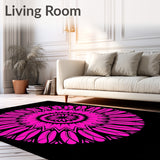 Elegant Sunburst Radial Bloom Contemporary(Pink)