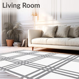 Highland Tartan Crosshatch Countryside Traditional Box(Gray)