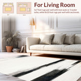 Inkwell Stripe Casual Cotton Graphic Black and White Lines(Black)