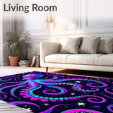 Celestial Octopus Tentacle Swirl with Cosmic Starfield Design(Pink)