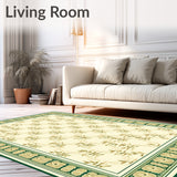 Landry Beige & Green Patterned(Beige)